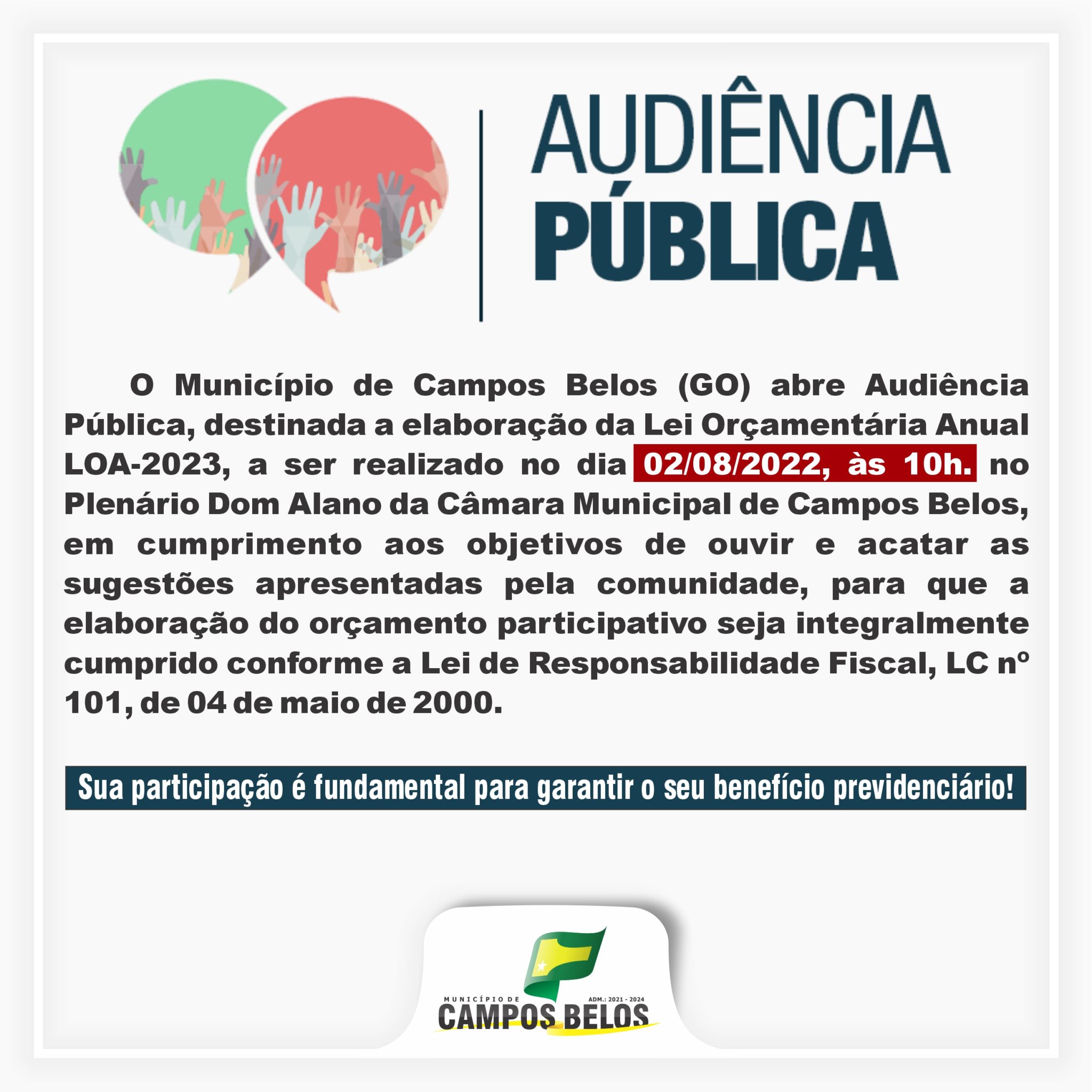 Prefeitura Campos Belos – Administrando Com Responsabilidade